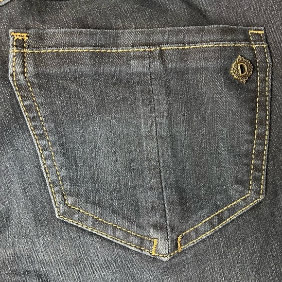 #244 ☑️ Democracy Ab Solutions Itty Bitty Boot Indigo Denim Jeans - Picture 9 of 16